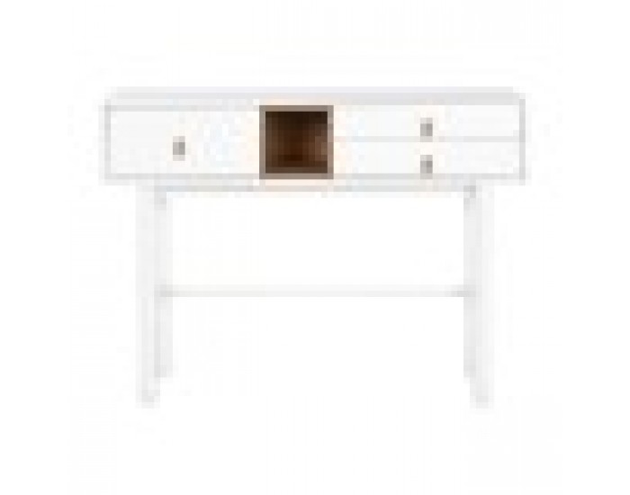 Конзола Home ESPRIT Жълт Бял Дървен MDF 120 x 35 x 90 cm