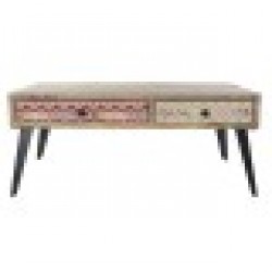 Помощна маса DKD Home Decor Метал Дърво манго (110 x 70 x 45 cm) - Dkd home decor