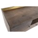 ТВ шкаф DKD Home Decor, Тъмно сив, Метал, Дърво манго, 130 x 45 x 60 cm