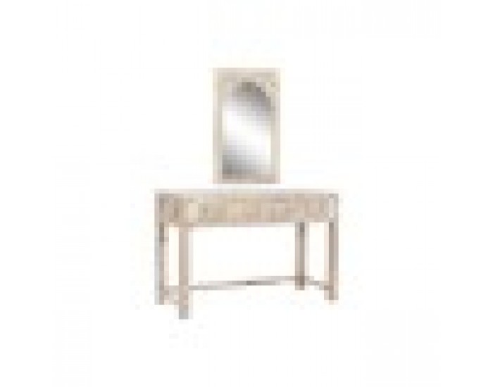 Конзола DKD Home Decor Естествен Дърво манго Огледало 117 x 40 x 76 cm