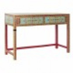 Console DKD Home Decor Многоцветен Акрилен Дървен Дърво манго Огледало 117 x 40 x 76 cm - Măsuțe de living