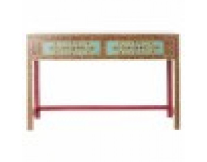 Console DKD Home Decor Многоцветен Акрилен Дървен Дърво манго Огледало 117 x 40 x 76 cm