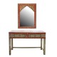 Конзола DKD Home Decor Огледало Многоцветен Акрилен Дърво манго (117 x 40 x 76 cm)
