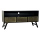 ТВ шкаф DKD Home Decor, Черен Метал, Златен, 125 x 41 x 62 cm