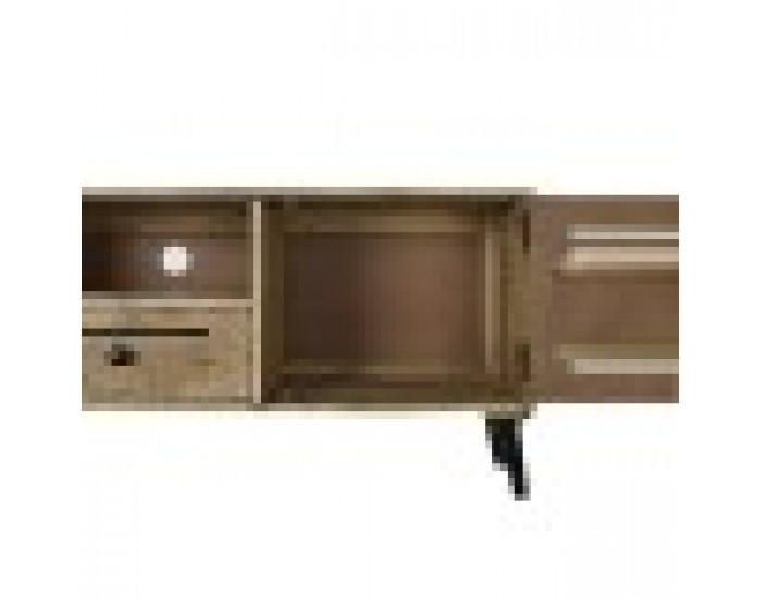 ТВ шкаф DKD Home Decor Кафяв Метал Дърво манго