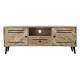 ТВ шкаф DKD Home Decor Кафяв Метал Дърво манго
