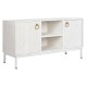ТВ шкаф DKD Home Decor Златен Метал Бял Дърво манго 120 x 40 x 60 cm