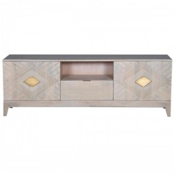 ТВ шкаф DKD Home Decor Бежов Метал Дърво манго 175 x 40 x 60 cm - Dkd home decor