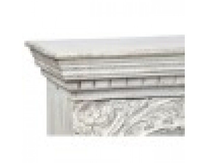 ТВ шкаф DKD Home Decor Бял Метал Дърво манго (160 x 40 x 65 cm)