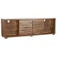 ТВ шкаф DKD Home Decor Кафяв Кристал Aкациево дърво