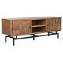ТВ шкаф Home ESPRIT Кафяв Метал Aкациево дърво 148 x 45 x 55 cm - Home esprit