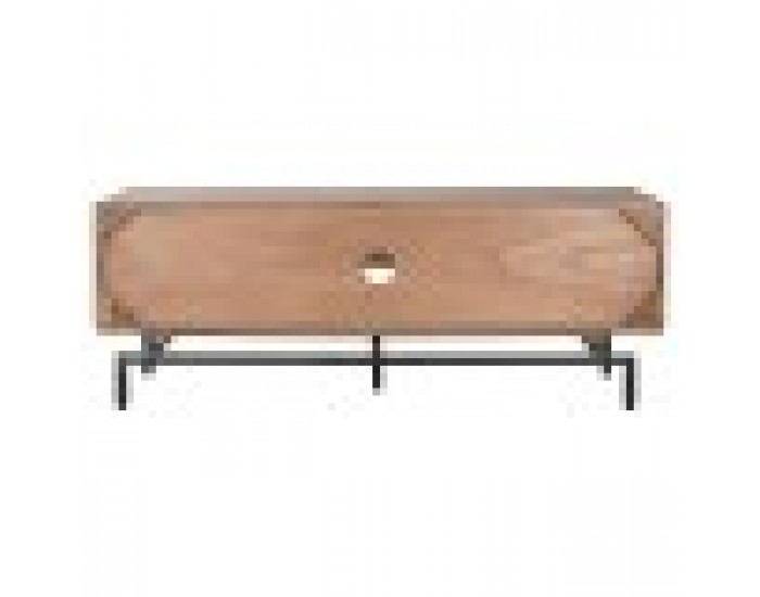 ТВ шкаф Home ESPRIT Кафяв Метал Aкациево дърво 148 x 45 x 55 cm