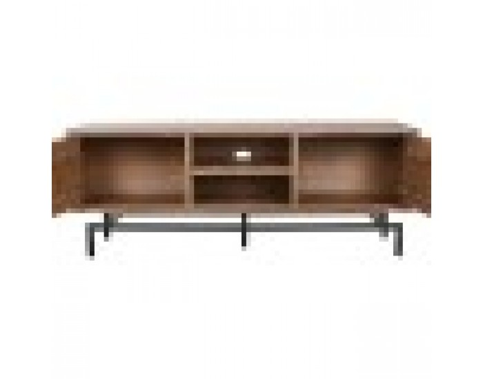 ТВ шкаф Home ESPRIT Кафяв Метал Aкациево дърво 148 x 45 x 55 cm
