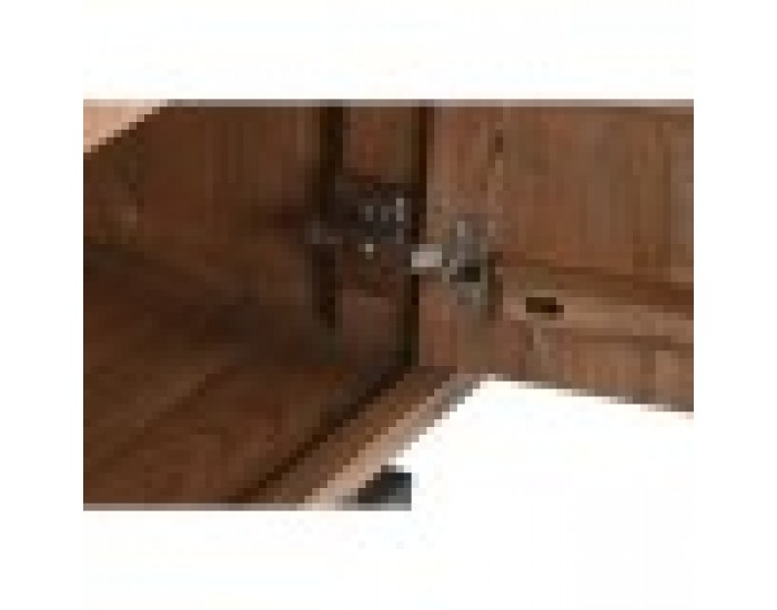 ТВ шкаф Home ESPRIT Кафяв Метал Aкациево дърво 148 x 45 x 55 cm