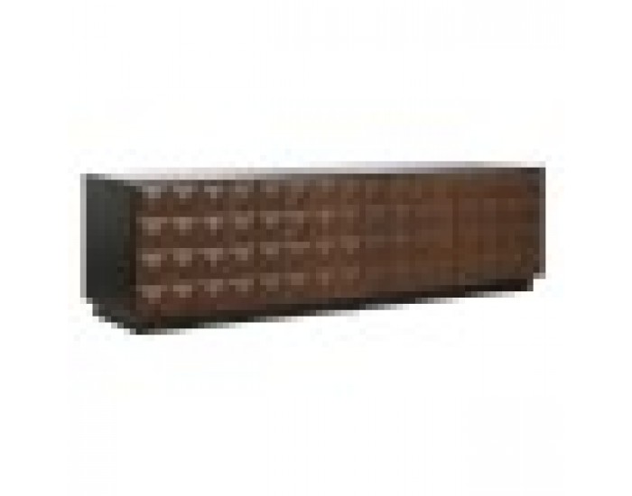 ТВ шкаф Home ESPRIT Кафяв Черен 161,2 X 40 X 45,5 cm