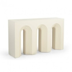 Конзола Home ESPRIT Бял Дърво манго 150 x 35 x 87 cm - Home esprit