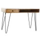 Бюро DKD Home Decor Естествен Черен Метал (115 x 55 x 76 cm)