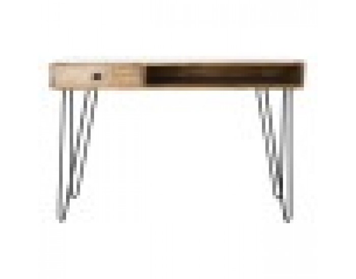 Бюро DKD Home Decor Естествен Черен Метал (115 x 55 x 76 cm)
