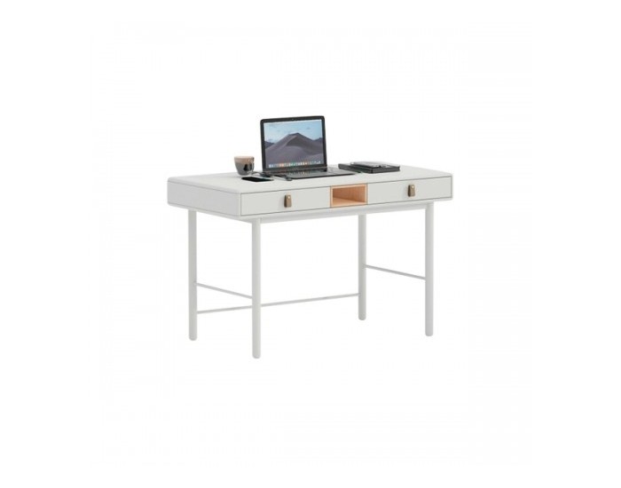 Бюро Home ESPRIT Бял Естествен Полиуретан Дървен MDF 120 x 60 x 75 cm