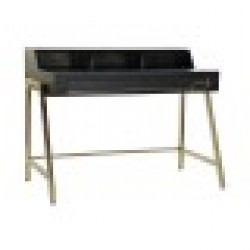 Бюро DKD Home Decor Черен Метал Златен Дърво манго (125 x 74 x 93.5 cm) - Birouri