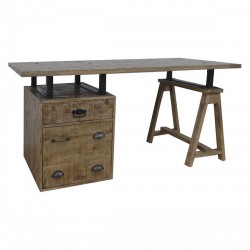 Бюро DKD Home Decor 160 x 80 x 75 cm Метал Дърво манго - Birouri