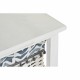 Скрин DKD Home Decor Син Бял плетена ракита Дърво от пауловния (40 x 29 x 59 cm)
