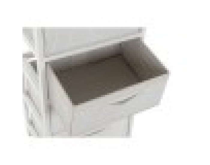 Скрин DKD Home Decor Бял Бамбук Дърво от пауловния 42 x 32 x 81 cm