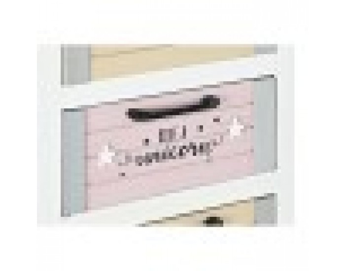 Скрин DKD Home Decor Сив Бежов Розов Бял Детски (40 x 29 x 73,5 cm)