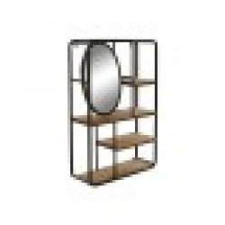 Лавица DKD Home Decor 39,5 x 13,5 x 60 cm Метал Дървен MDF - Comode