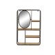 Лавица DKD Home Decor 39,5 x 13,5 x 60 cm Метал Дървен MDF