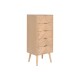 Скрин Home ESPRIT Естествен Дърво от пауловния Дървен MDF 42 x 34 x 101 cm