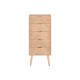 Скрин Home ESPRIT Естествен Дърво от пауловния Дървен MDF 42 x 34 x 101 cm