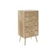 Скрин DKD Home Decor Метал Дърво от пауловния Бор (45 x 35 x 93 cm)