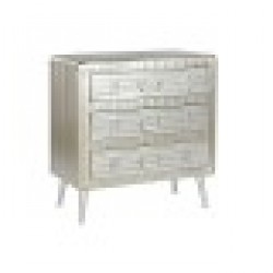 Скрин Home ESPRIT Сребрист Метал Дървен MDF Vintage 80 x 39 x 82 cm - Home esprit