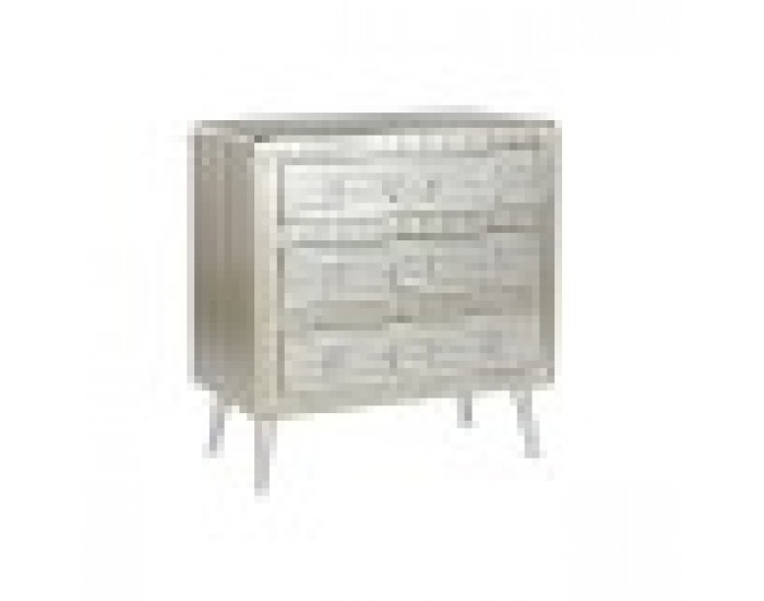 Скрин Home ESPRIT Сребрист Метал Дървен MDF Vintage 80 x 39 x 82 cm