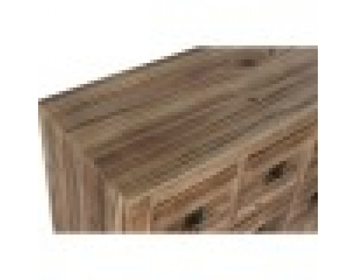 Скрин Home ESPRIT Черен Естествен Ела Дървен MDF Ориенталски 63 x 27 x 101 cm