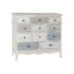 Скрин Home ESPRIT Син Бял Светло сив Cottage 94 x 35 x 87 cm - Home esprit