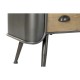 Скрин DKD Home Decor Сив Естествен Метал Ела Loft 97 x 37 x 79 cm