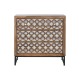 Скрин Home ESPRIT Кафяв Черен Сребрист Дърво манго Огледало Индианец 80 x 38 x 80 cm