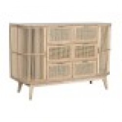 Скрин Home ESPRIT Златен Естествен Ела 120 x 40 x 80 cm - Home esprit