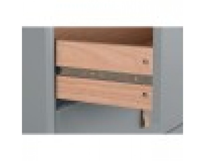 Скрин Home ESPRIT Син Сив полипропилен Дървен MDF 80 x 40 x 117 cm