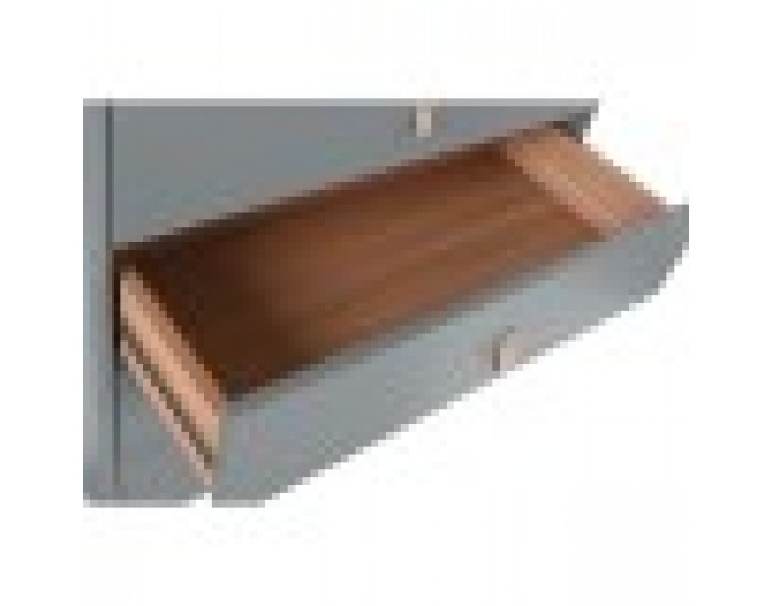Скрин Home ESPRIT Син Сив полипропилен Дървен MDF 80 x 40 x 117 cm