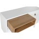 Скрин Home ESPRIT Бял Естествен полипропилен Дървен MDF 120 x 40 x 75 cm