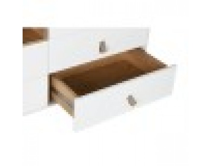 Скрин Home ESPRIT Бял Естествен полипропилен Дървен MDF 120 x 40 x 75 cm