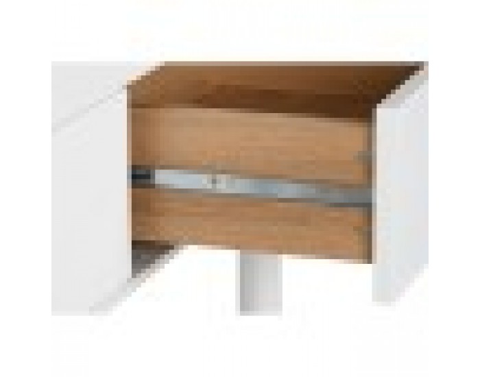 Скрин Home ESPRIT Бял Естествен полипропилен Дървен MDF 120 x 40 x 75 cm