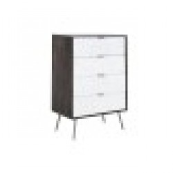 Скрин DKD Home Decor 70 x 40 x 105 cm Бял Тъмно сив Дърво манго - Comode