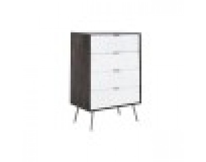 Скрин DKD Home Decor 70 x 40 x 105 cm Бял Тъмно сив Дърво манго