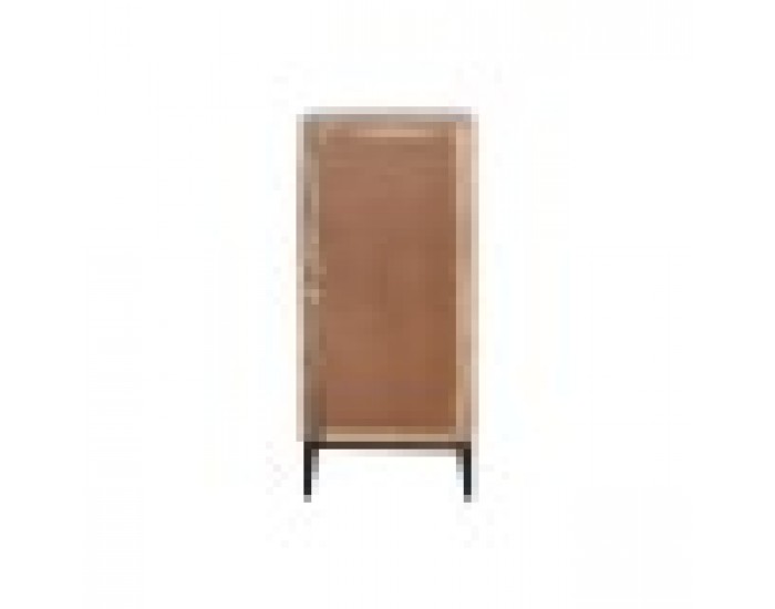 Скрин Home ESPRIT Кафяв Черен Сребрист Дърво манго Огледало Индианец 45 x 35 x 105 cm