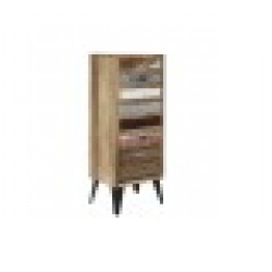 Скрин DKD Home Decor Метал Дърво манго (45 x 35 x 120 cm) - Comode