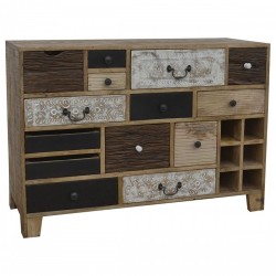 Скрин DKD Home Decor 114 x 39 x 80 cm Метал Колониален Дърво манго - Comode